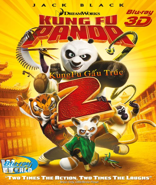 D048. Kung Fu Panda 2 - Kungfu Gấu Trúc 2 3D 25G(DTS-HD 5.1)  
